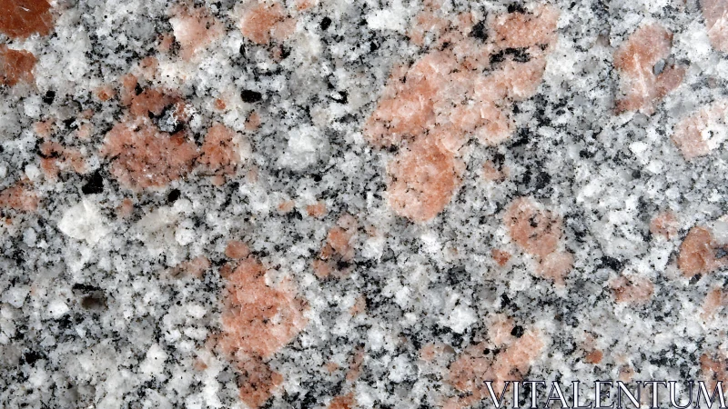 Close-up of Pink Granite Surface with Natural Speckled Texture.