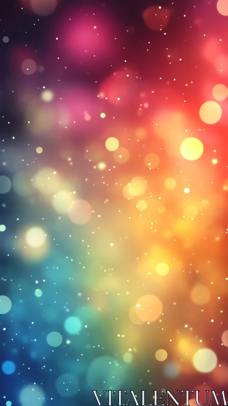 Multispectral bokeh diffusion with graded chromatic fields.