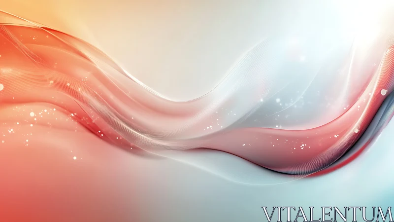 Parametric lightwave gradients with translucent spectral ribbons.