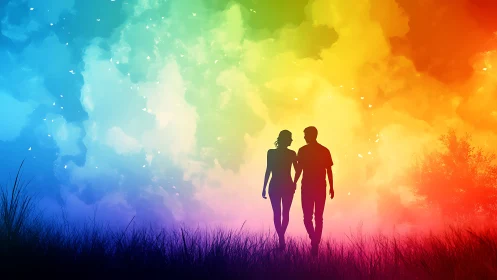 Two Hearts Walking Together Into Tomorrow.