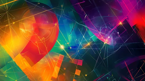 Vectorial lightfields with geometric refraction overlays in motion.