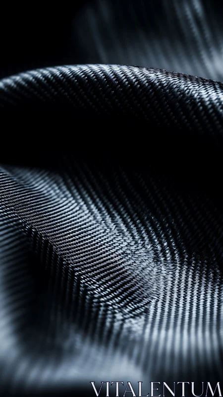 Soft carbon fiber waves catching gentle silver light.