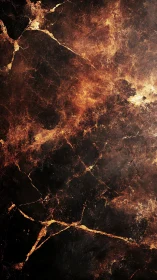 Textured dark marble panel with fractured gold veining design.