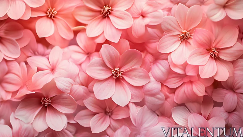 Layered Pink Dahlia Blooms in Soft Focus Composition
