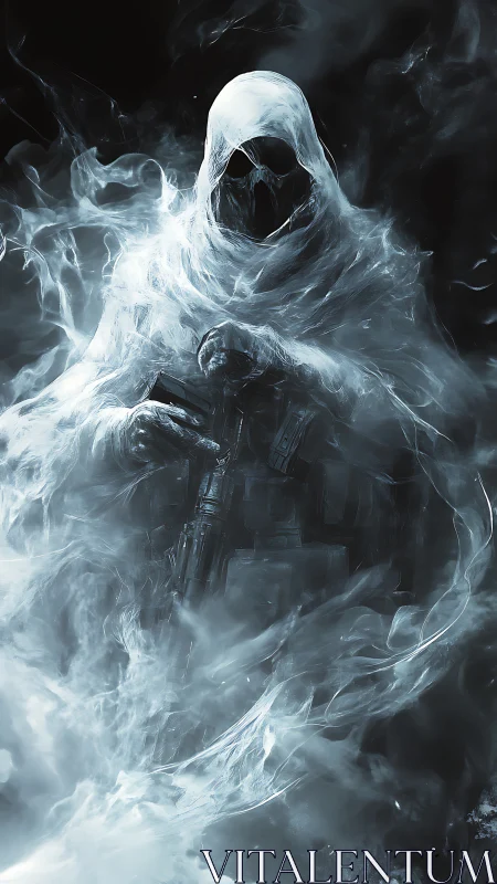 Spectral cloaked operator emerging from swirling icy vapor.
