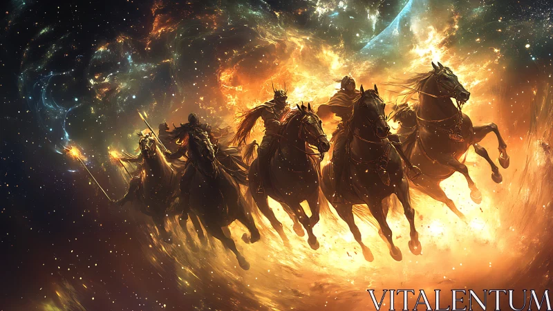 Apocalyptic horsemen charge through nebular plasma and stellar dust