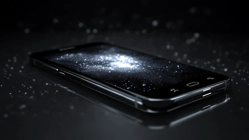 Galaxy in your pocket shimmered across a quiet screen.