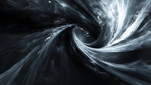 Digital vortex abstraction with dynamic radial motion field.