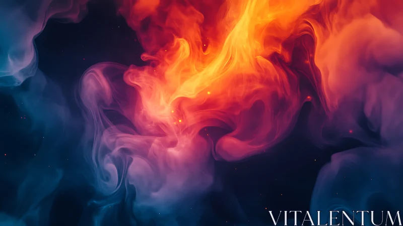 Cosmic Fire Dance - A Mesmerizing Journey Through Light.