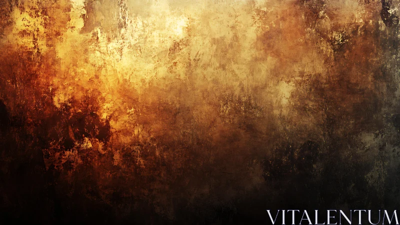 Warm Abstract Grunge Texture with Golden and Brown Tones.