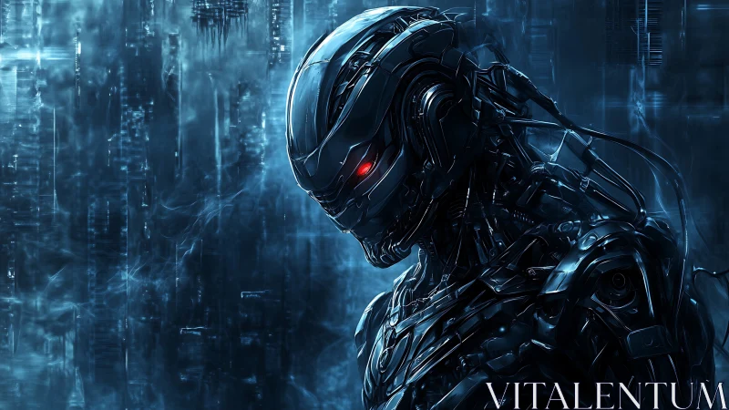 Cybernetic combat drone rendered with specular metallic shaders