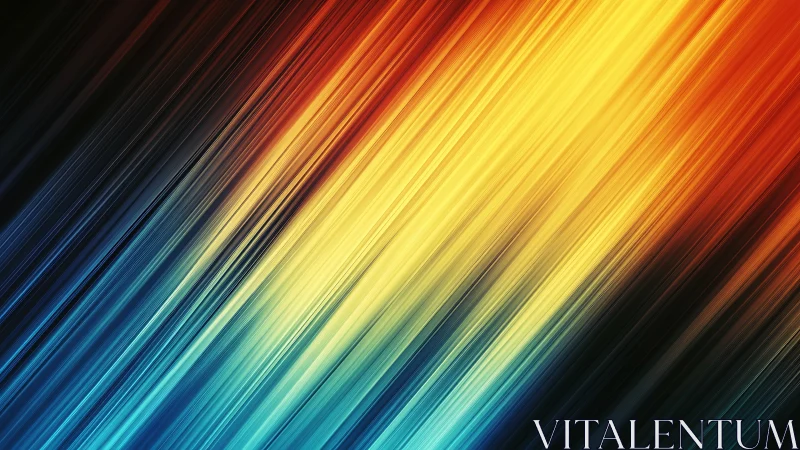 Radiant streaks of color racing across a glowing sky.