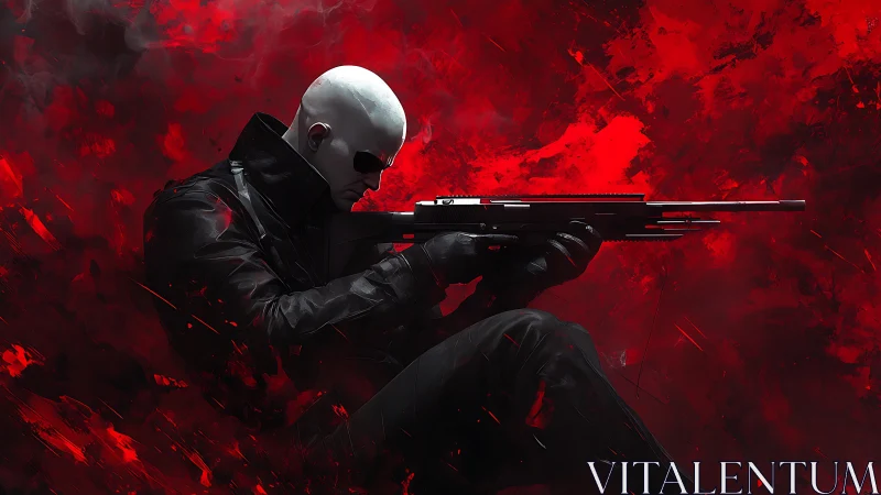 Tactical Operative Aiming Rifle Against Crimson Inferno.