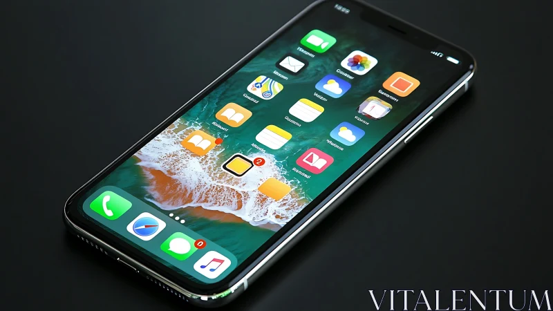 iPhone Home Screen Interface with Vibrant App Ecosystem.