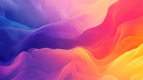 Soft waves of glowing color drift gently across the scene