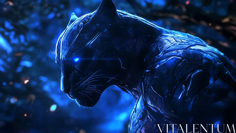 Neon Prowler: Electric Feline Dream Awakens.