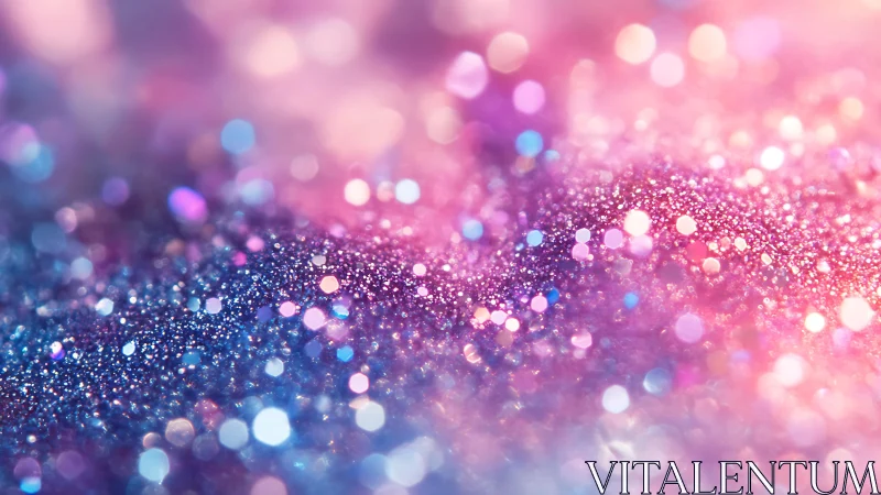 Sparkling Pink and Blue Glitter Abstract Bokeh Background.