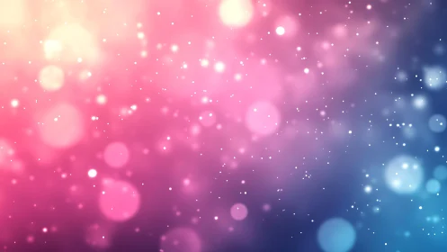 Soft Pink and Blue Bokeh Light Background in Abstract Style.