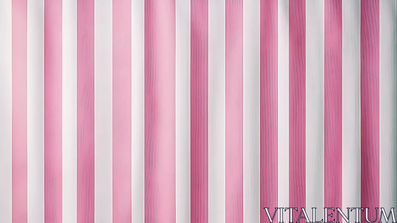 Vertical pink white stripes form soft minimal backdrop pattern.