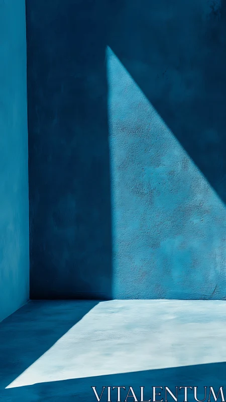 Angular daylight projection sculpts textured blue corner planes