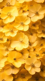 Yellow Flowers Overhead Composition