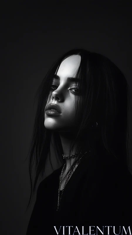 Moody monochrome portrait captures quiet, introspective defiance