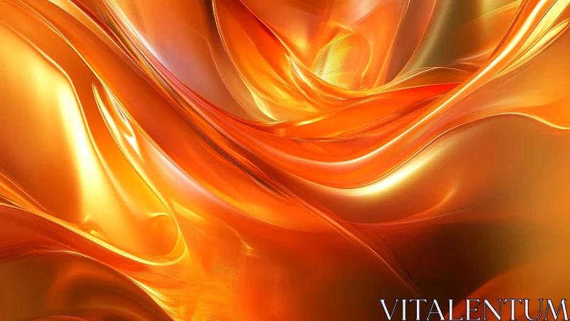 Molten Amber Rivers Curling Through Liquid Light Fields.