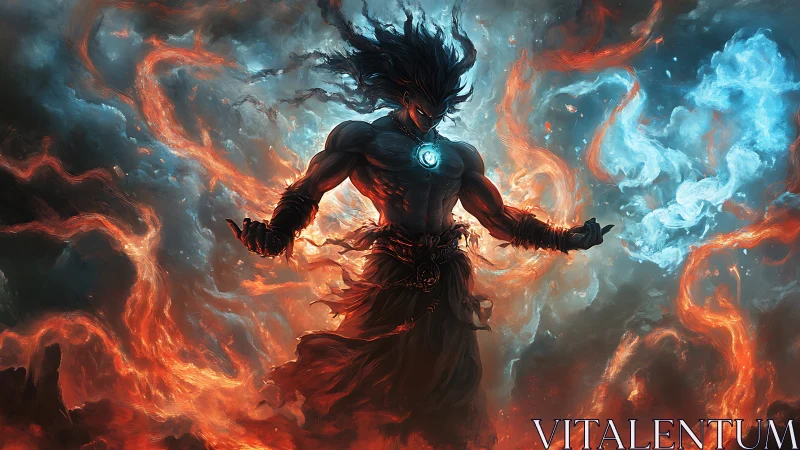 Elemental conduit warrior with dual plasma vortices ignited.