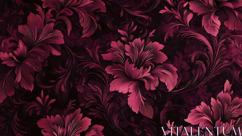 Velvet noir garden where crimson petals quietly smolder.