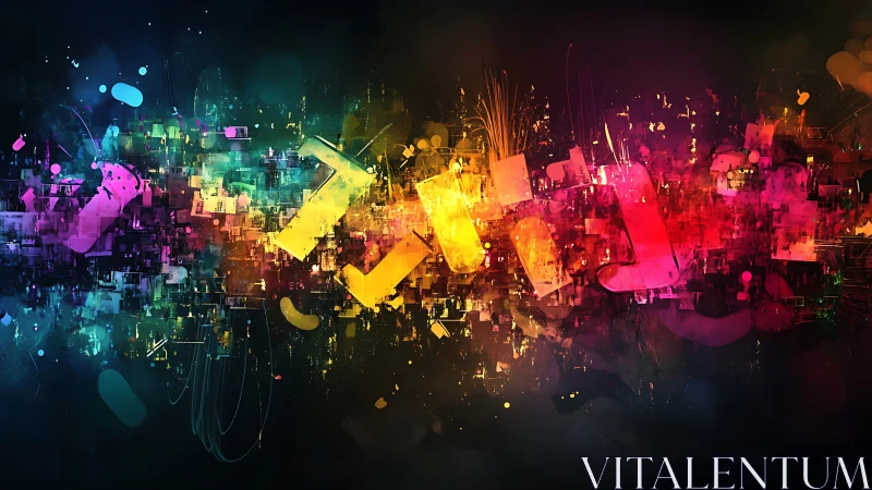 Spectrum-splitting digital abstraction forms luminous chromatic band