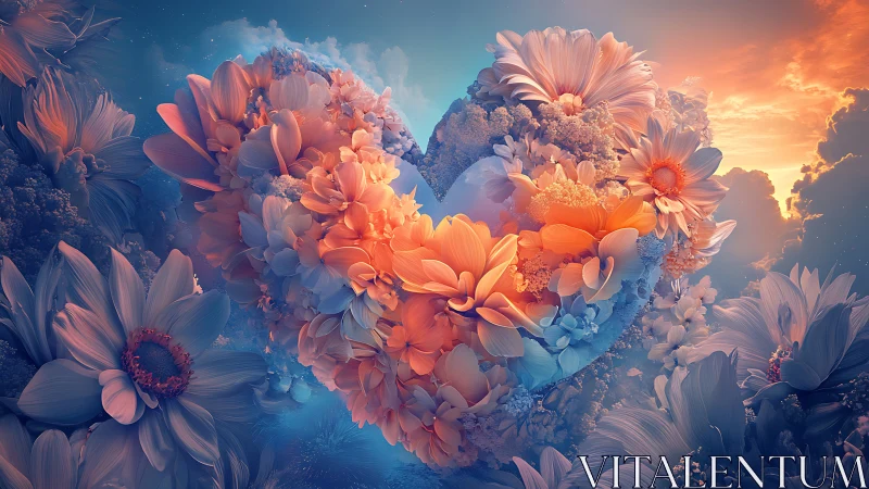 Volumetric Floral Landscape with Chromatic Light Integration