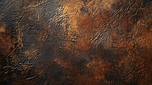 Textured brown and black leather surface background detail.