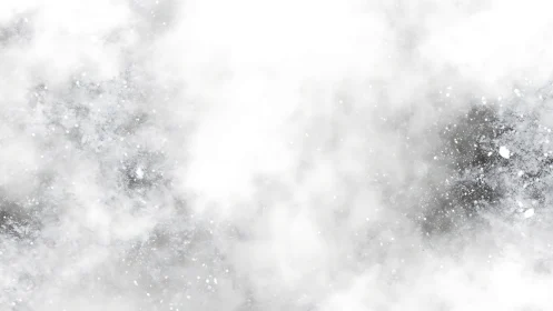 Soft winter snowfall drifting through a gentle white haze.