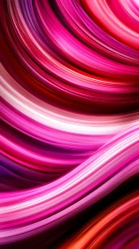 Vibrant magenta light trails curve in layered flowing ribbons