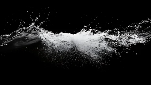 High-speed macro capture of turbulent water splash dynamics