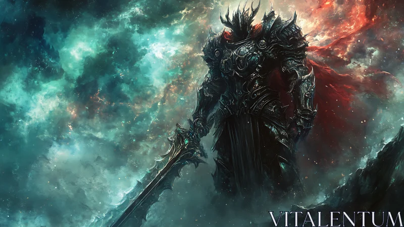 Armored void knight dominates cosmic storm battlefield