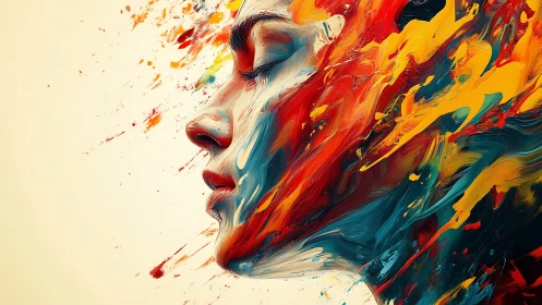 Dreaming in Colorful Motion, A Portrait Unbound by Edges.