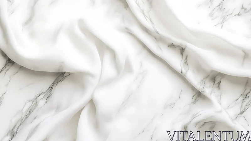 Soft marble-patterned folds inviting calm and quiet.