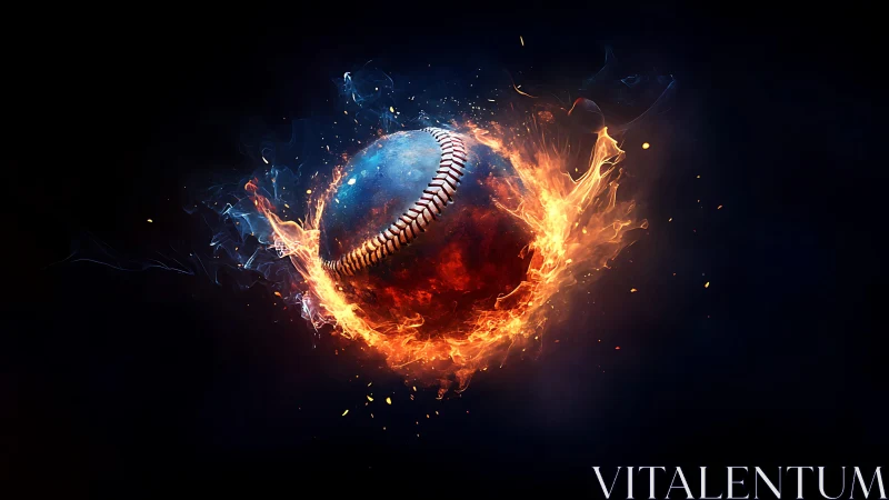 Blazing baseball streak captures intense, high energy motion