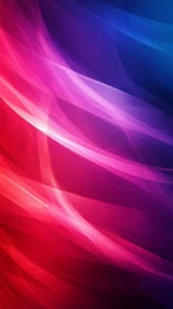 Vibrant pink and blue light waves over dark gradient.