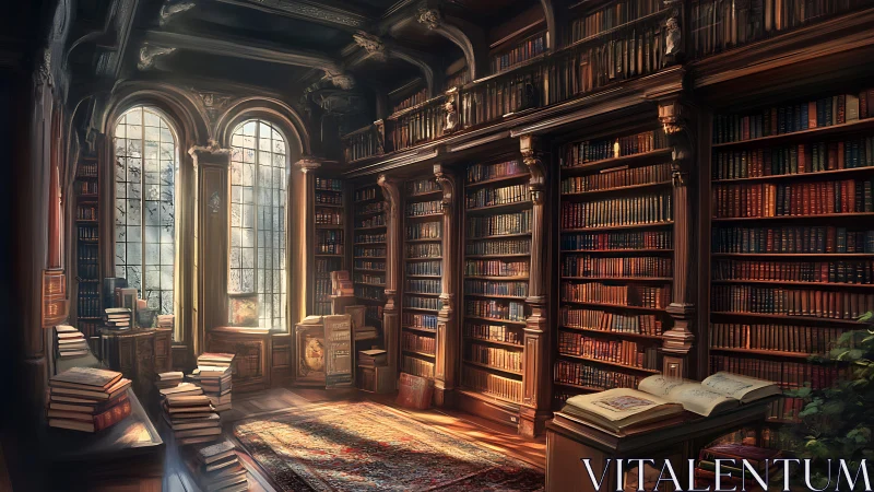 Sunlit old-world library welcomes quiet bookish wonder