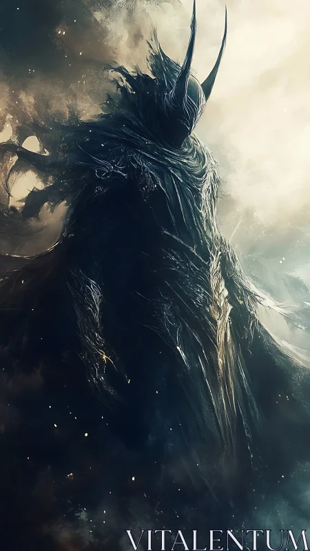 Midnight Warden rising from stormlit etheric shadows.