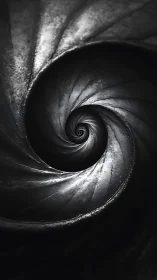 Spiral tunnel of light draws the eye into gentle mystery