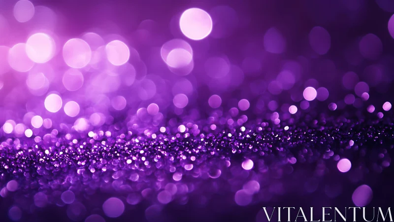Sparkling Purple Glitter Abstract Background with Bokeh Lights.