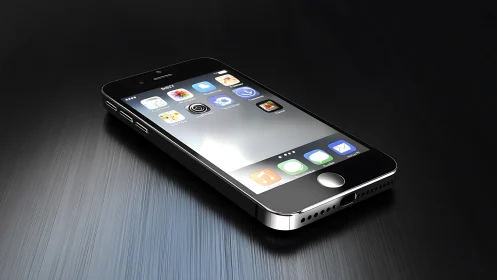iPhone 5s Smartphone 3D Rendered Product Visualization with Detailed Component Architecture