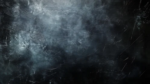 Textured dark metal surface shows directional scratches and patina