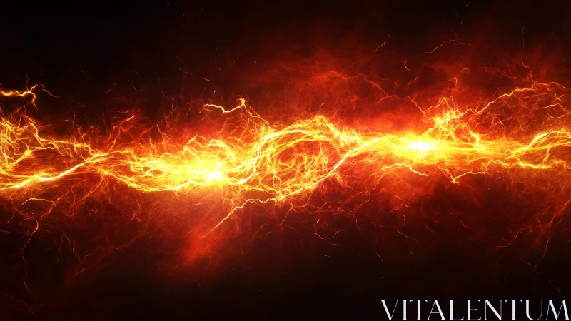 Electrical Energy Discharge with Branching Lightning Patterns