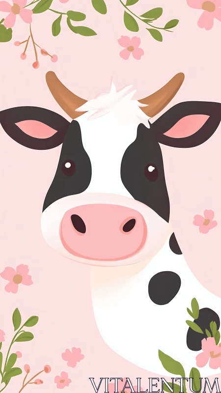 Gentle pink pasture moments with a sweet curious cow.