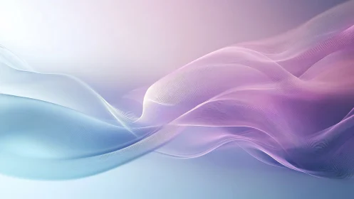 Soft pastel waves of light drift across a tranquil gradient