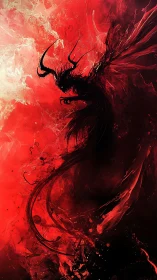 Crimson storm coils into a shadow-dragon of living fire